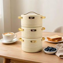 Modern Beige Insulated Casserole Set for Hot Food - 3-Piece Set 1.5L / 2L / 2.5L