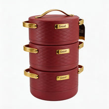 Modern Maroon Insulated Casserole Set for Hot Food - 3-Piece Set 1.5L / 2L / 2.5L