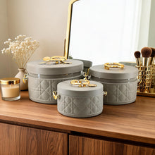 Modern Stylish Dark Gray & Gold Insulated Casserole Bowls - 3 PCS (1.0L / 2.5L / 4.0L)