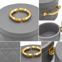 Modern Stylish Light Gray & Gold Insulated Casserole Bowls - 3 PCS (1.0L / 2.5L / 4.0L)