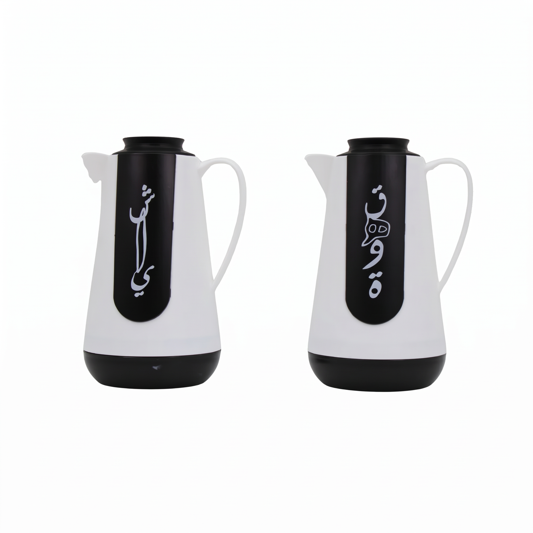 Qahwa and Shahi 2PC Black+White Vacuum Jug 1L