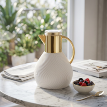 Luxury Insulated Thermal Coffee Carafe - Off White