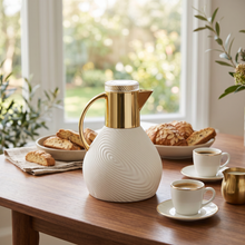 Luxury Insulated Thermal Coffee Carafe - Off White