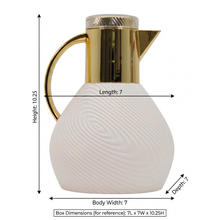 Luxury Insulated Thermal Coffee Carafe - Off White