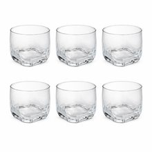 6-Piece Modern Geometric Glass Tumbler Set