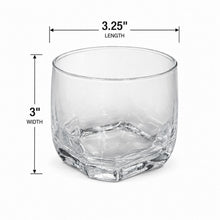 6-Piece Modern Geometric Glass Tumbler Set