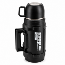 Mountain Mate Steel Thermal Insulated Sports Bottle Black 1.6L