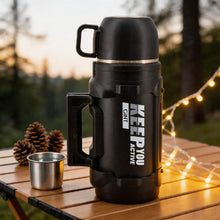Mountain Mate Steel Thermal Insulated Sports Bottle Black 1.6L