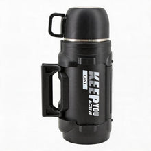 Mountain Mate Steel Thermal Insulated Sports Bottle Black 1.6L