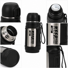Mountain Mate Steel Thermal Insulated Sports Bottle Silver 1.6L