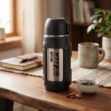 Mountain Mate Steel Thermal Insulated Sports Bottle Silver 1.6L