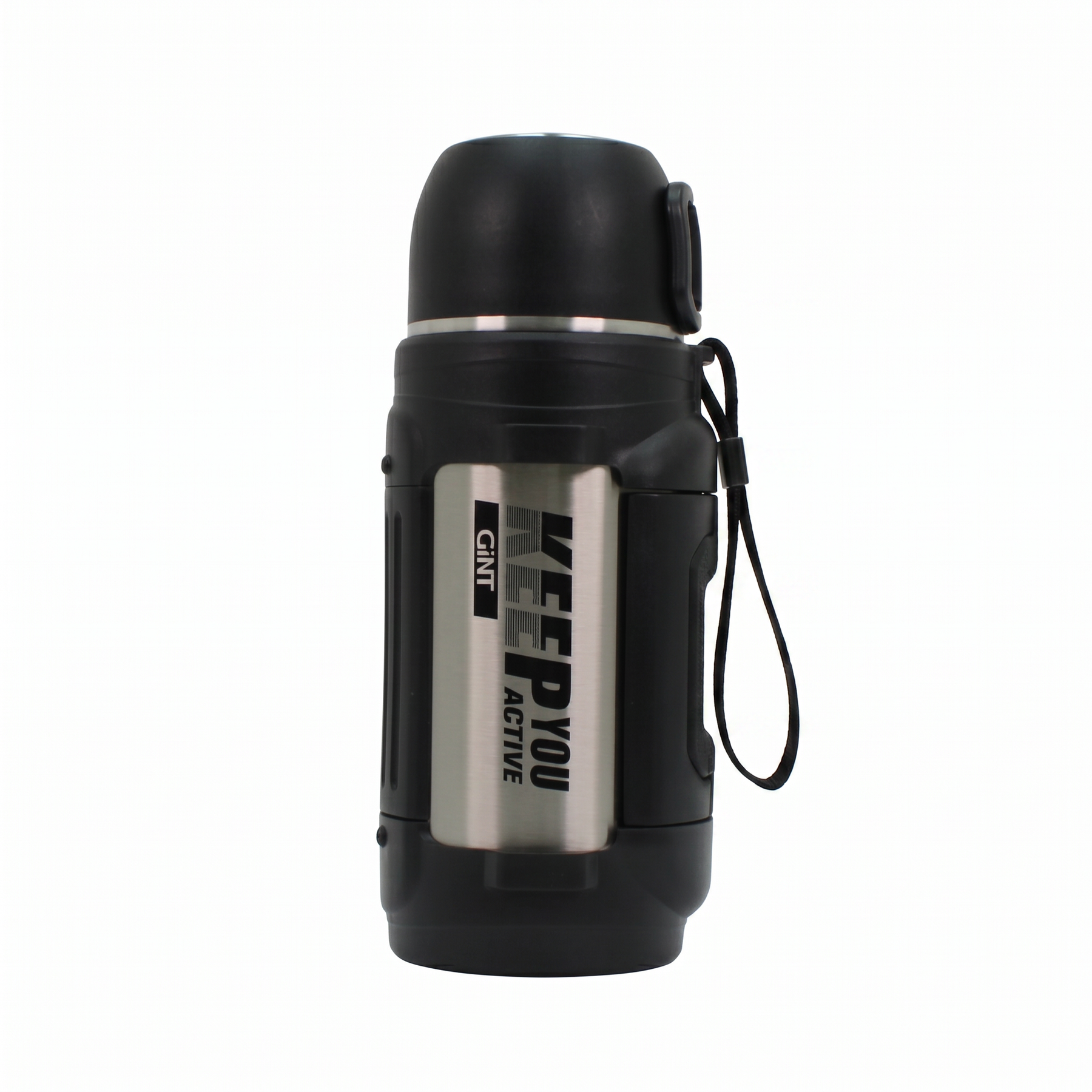 Mountain Mate Steel Thermal Insulated Sports Bottle Silver 1.6L