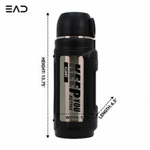 Mountain Mate Steel Thermal Insulated Sports Bottle Silver 2.0L