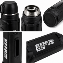Mountain Mate Steel Thermal Insulated Sports Bottle Black 2.5L