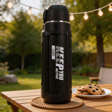 Mountain Mate Steel Thermal Insulated Sports Bottle Black 2.5L