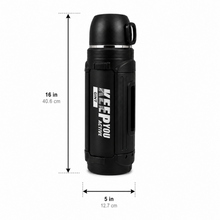 Mountain Mate Steel Thermal Insulated Sports Bottle Black 2.5L