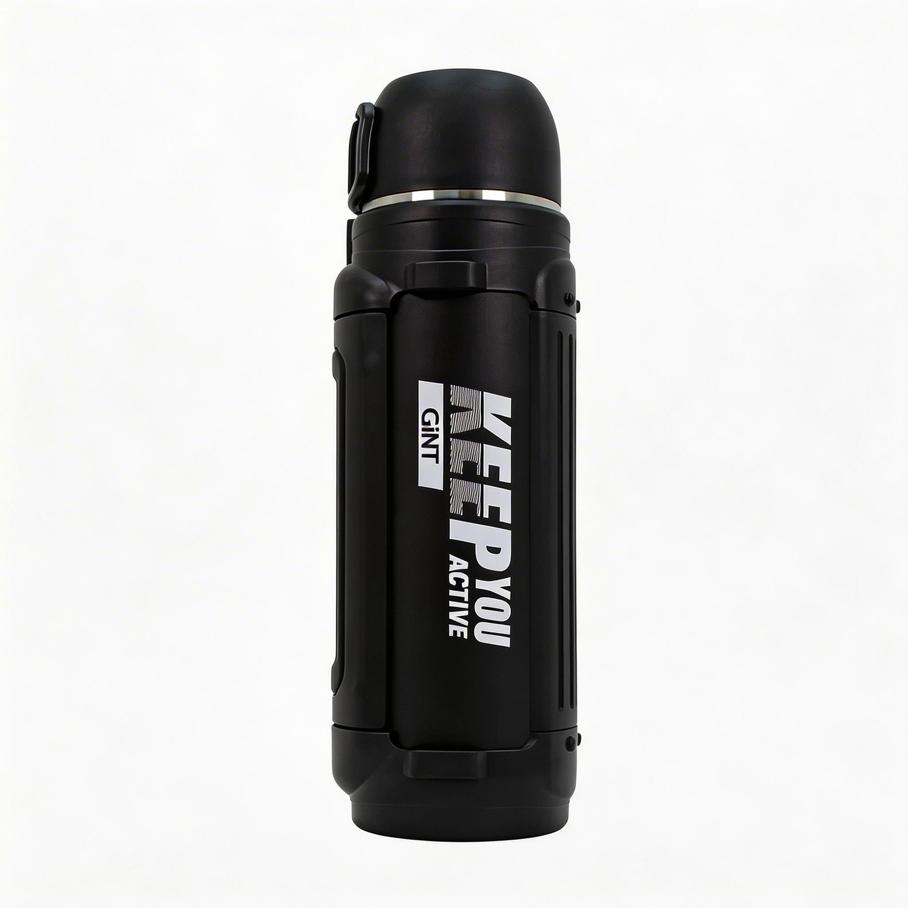 Mountain Mate Steel Thermal Insulated Sports Bottle Black 2.5L
