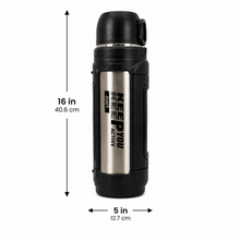 Mountain Mate Steel Thermal Insulated Sports Bottle Silver 2.5L