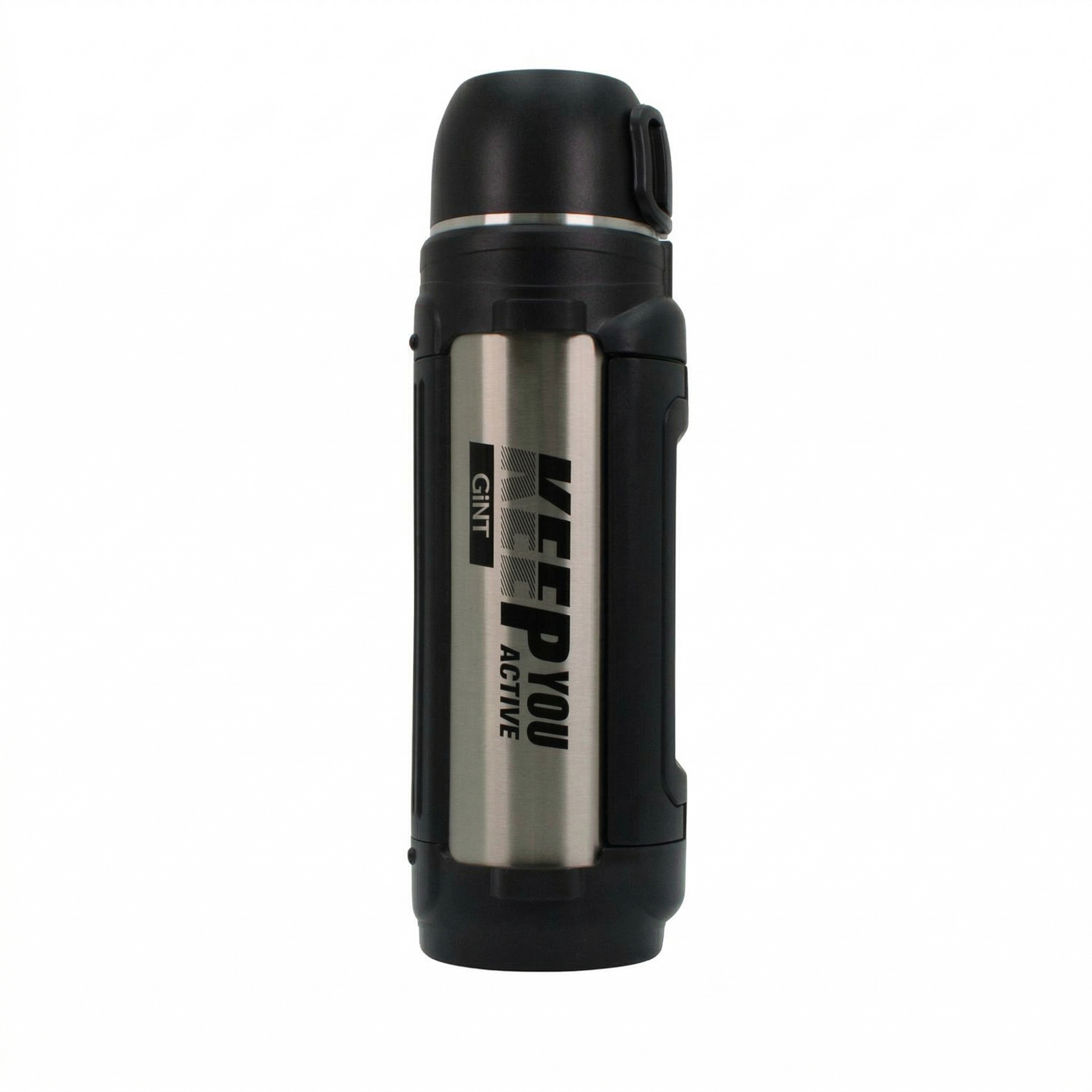 Mountain Mate Steel Thermal Insulated Sports Bottle Silver 2.5L