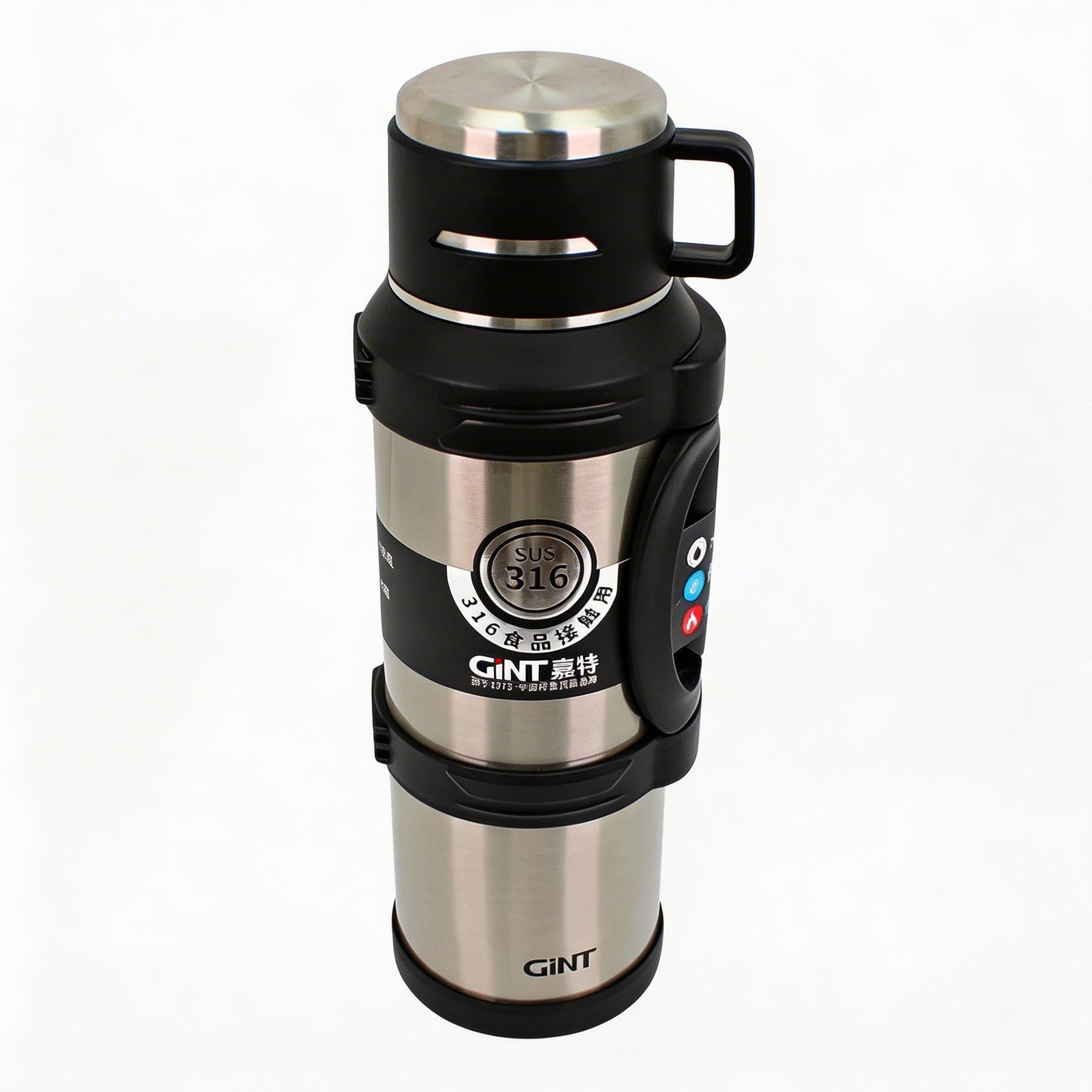 Mountain Mate Steel Thermal Insulated Sports Bottle Silver 4.2L