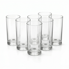 Set of 6 Clear Glass Tumbler Set - 355ml (12oz)