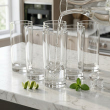 Set of 6 Clear Glass Tumbler Set - 355ml (12oz)