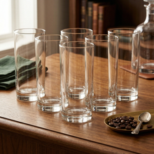 Set of 6 Clear Glass Tumbler Set - 355ml (12oz)