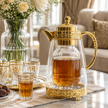 Gilded Classic Clear Thermal Flask Gold 1L
