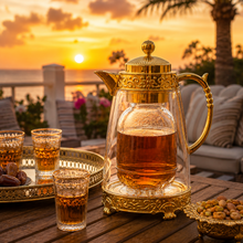 Gilded Classic Clear Thermal Flask Gold 1L