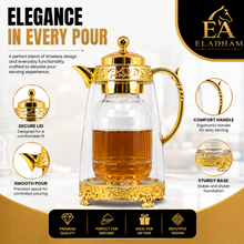 Gilded Classic Clear Thermal Flask Gold 1L