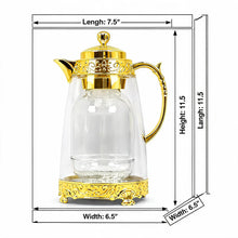 Gilded Classic Clear Thermal Flask Gold 1L