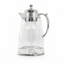 Gilded Classic Clear Thermal Flask Silver 1L
