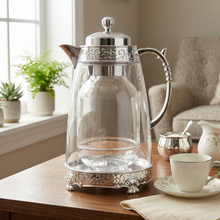 Gilded Classic Clear Thermal Flask Silver 1L