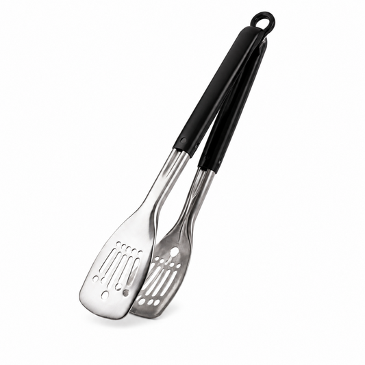 2-in-1 Serving Salad Tong - Black - 9.5"