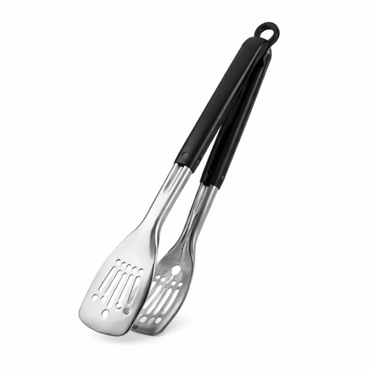 2-in-1 Serving Salad Tong - Black - 11.5"