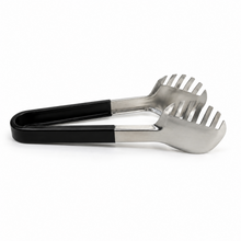 Professional Stainless Steel Pasta Server - Black Ergonomic Handle