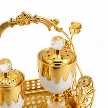 Ornate Golden Incense and Perfume Gift Set