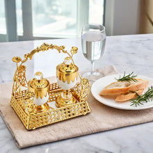 Ornate Golden Incense and Perfume Gift Set