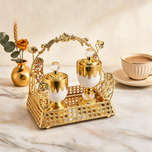 Ornate Golden Incense and Perfume Gift Set
