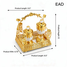 Ornate Golden Incense and Perfume Gift Set