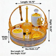 Luxury Black and Gold Incense Burner with Crystal Accents