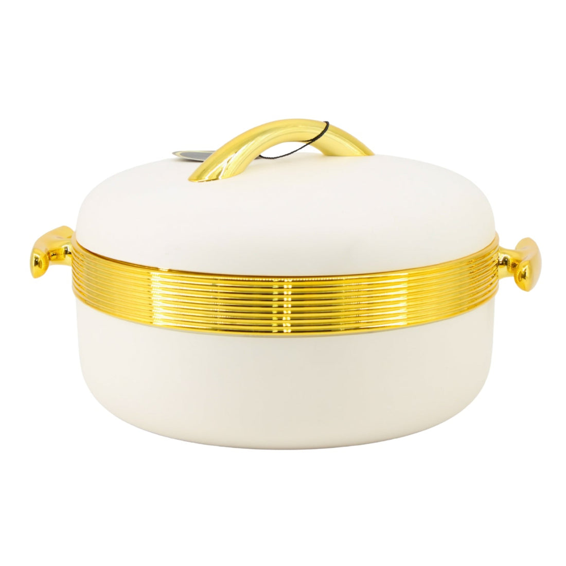 Premium Cream Insulated Casserole Set with Gold Handles - 1L, 2L & 3.5L