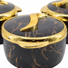 Luxury Black & Gold Insulated Casserole 1.5/2/2.5L- 6 Set