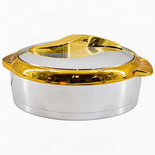 Luxury Chrome & Gold Insulated Casserole 1.5/2/2.5L- 6 Set