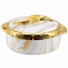 Luxury White & Gold Insulated Casserole 1.5/2/2.5L- 6 Set