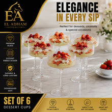 6-Piece Stemmed Glass Dessert Cup Set