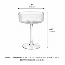 6-Piece Stemmed Glass Dessert Cup Set