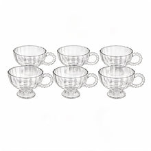 Vintage Style Glass Serving Cups - 6 Piece