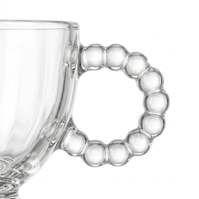 Vintage Style Large Glass Serving Cups - 6 Piece