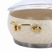 Lavonni 26CM Beige Granite Low Pot Rounded